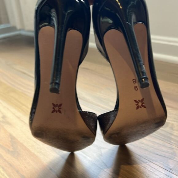 BCBGeneration “Lenny” Ombré Pink & Black Glitter Stiletto Heels - Picture 5 of 8